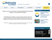 Tablet Screenshot of bethesdafoundation.com